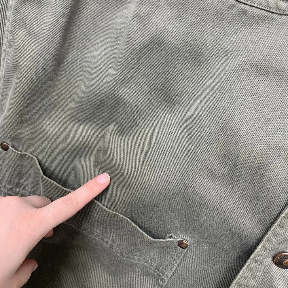 Vintage Banana Republic Jacket Mens XS Extra Small Green Chore Barn Utility Coat